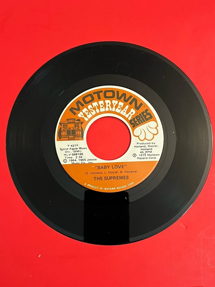 The Supremes - BABY LOVE / Where Did Our Love Go - 7" 45rpm Reissue(1972) Motown - Image 1 of 3