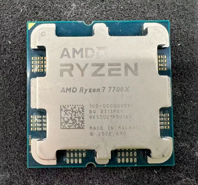 AMD Ryzen 7 7700X Desktop Processor 4.5GHz, 8-Core, 16-Thread Socket AM5 Tested - Image 1 of 3