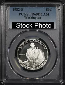 250 aniversario 1982-S George Washington 50C plata conmemorativa graduación profesional PR-69 DCAM - Imagen 1 de 2