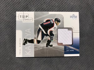 2001-02 UPPER DECK TOP SHELF PAUL KARIYA ALL-STAR GAME-USED JERSEY #TJ-PK