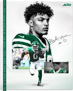 Foto de fútbol americano de la NFL Braelon Allen Player Collage New York Jets 8x10 - Imagen 1 de 1