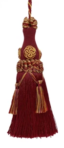Elegant Key Tassel accented with Rosette and Tassels, Color# 5716 [Set of 2] - Picture 1 of 1