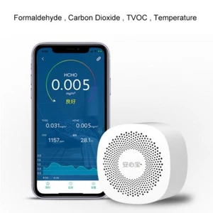 4 IN 1 TVOC CO2 Meter Air Quality Carbon Dioxide Detector APP Tester Monitor - Picture 1 of 12