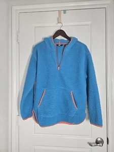 Suéter Pullover Lands' End Bebé Azul + Naranja Cuarto Cremallera Polar Talla S 6-8 - Imagen 1 de 10