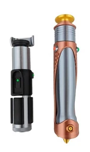 Palpatine Vs Yoda Lightsaber Replica Hilt Duel Pair Star Wars Sith Jedi Cosplay - Picture 1 of 8