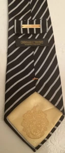 Donald Trump Signature Collection Herren Krawatte schwarz mit weißen Streifen scharf! " - Bild 1 von 5