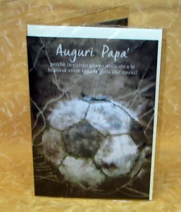 BIGLIETTO AUGURI FESTA DEL PAPA' fantasia PALLONE cod.21456 - Imagen 1 de 1