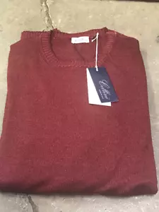 Cellini Italian Men's Maroon Sweater 50 NEW - Picture 1 of 5