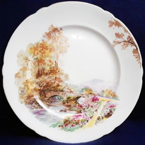 HEATHER by Shelley Salad Plate 8" diameter NEW NEVER USED made in England bone  - Picture 1 of 4