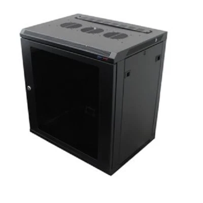 WallMount Rack Enclosure 12U 450mm/17.72Inch Deep M6 Rack Rail Black Penn Elcom - Image 1 of 4
