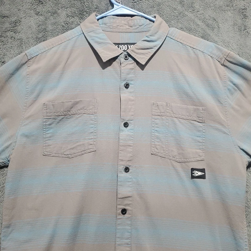 Camisa ZOO YORK Para Hombres L Abotonada Manga Larga Chaz Ortiz Skatercore Grunge Foto 1 de 4