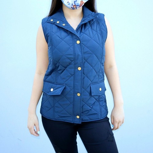 Giacca gilet trapuntato Tory Burch Tory Navy M Medium nuova con etichette $298+