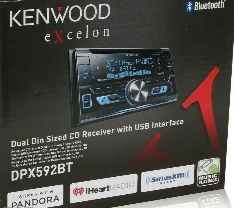 Kenwood Excelon DPX592BT 2 DIN CD Receiver with Bluetooth