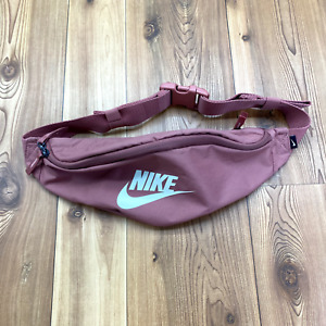 Nike Dark Pink 100% Polyester Canvas Two Pocket Fanny Pack Adult OS