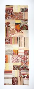 Turkish handwoven vintage Kilim runner Patchwork, Hallway Kilim Patchwork - Picture 1 of 12