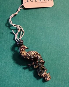 Crystal, Peacock brooch, elegant, stylish, beautiful - Picture 1 of 2