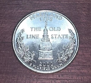 2000-D - Maryland - U.S. State Quarter- UNC from US Mint - Picture 1 of 2