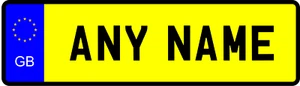 Personalised MINI NUMBER PLATE Metal Signs Custom Car Bike Wall Art Door Bedroom - Picture 1 of 16