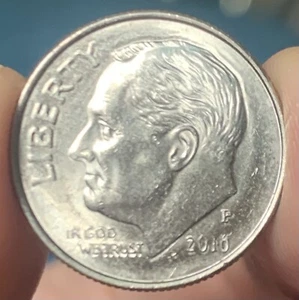 2016 P Roosevelt Dime Errors DDO Double Die Obverse, Grease Strike Error - Picture 1 of 15