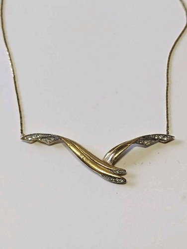 COLLANA CIONDOLO VINTAGE GIVENCHY BIRD placcato oro pavimentazione