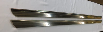 Nuevo de Lote Original Ford Galaxie 500 Panel Balancín Molduras Moldura Acero Inoxidable Moldura Pr. Foto 1 de 4
