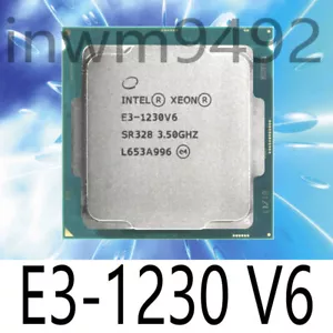 Intel Xeon E3-1230 V6 SR328 3.50GHz 4Cores LGA1151 1230V6 CPU Processor - Picture 1 of 1