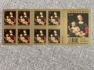 2007 Scott 4206a: "Madonna & Child"Booklet of 20 US 41 Cent Stamps MNH LUINI VF - Picture 1 of 2