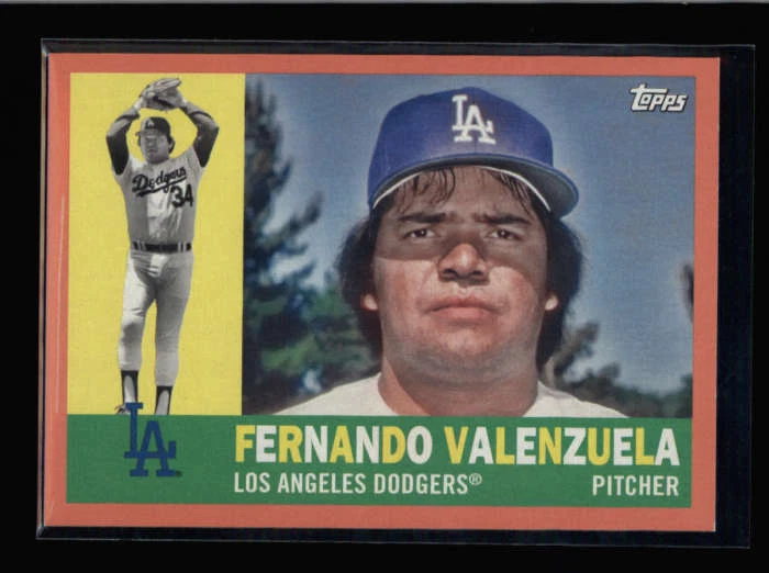 FERNANDO VALENZUELA 2017 TOPPS ARCHIVES #55 PEACH PARALLEL #151/199 AY4385 - Image 1 of 1