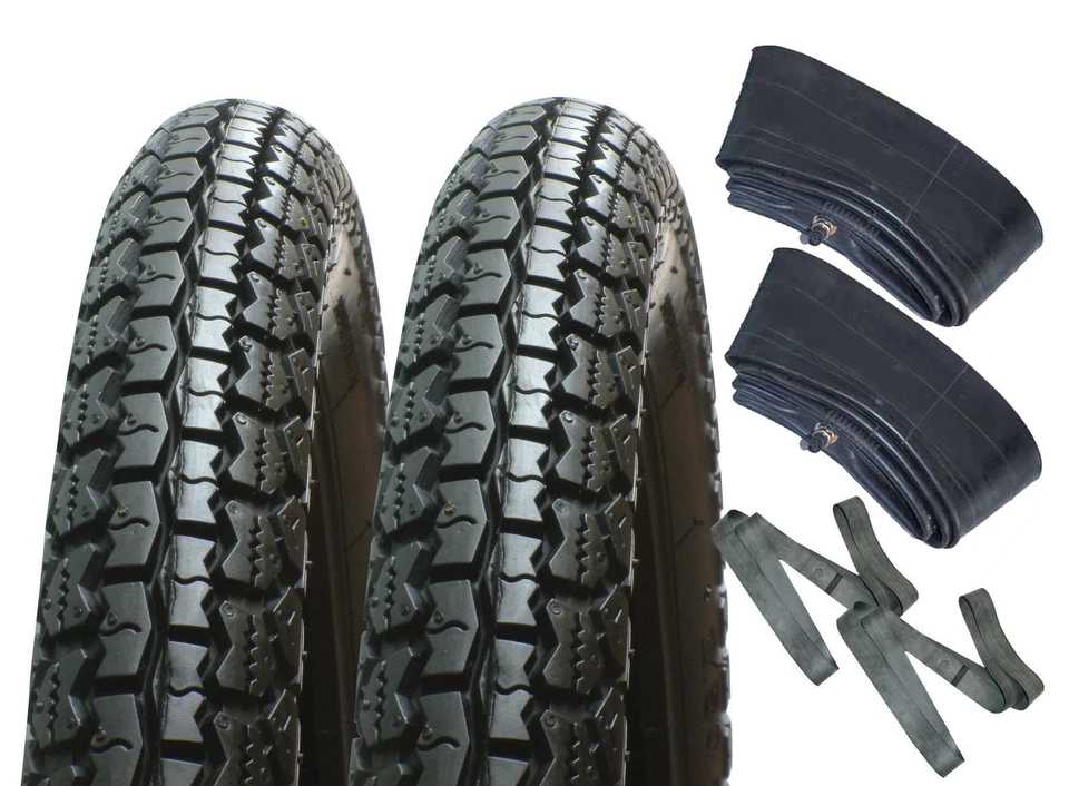 TYRE TUBE SET TO FIT HONDA C90 TYRES AND TUBES MULTI PACK 250-17" FRONT AND REAR - Image 1 of 1