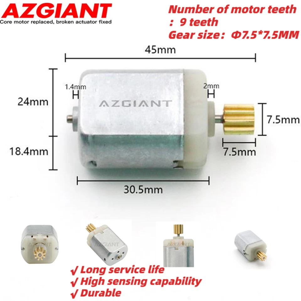 Para Audi A8 Quattro 2011-2016 Audi A8 D4 4H Cerradura de puerta de coche Motores de cepillo de carbono Foto 1 de 4