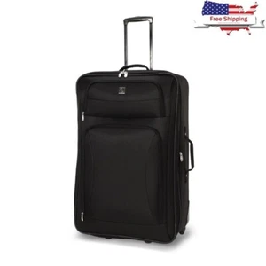 28 Inch Softside Checked Luggage TSA Approved Expandable W/ Inline Skate Wheels - Picture 1 of 8