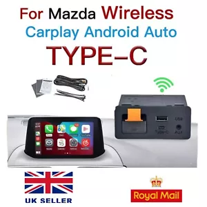 Mazda WIRELESS Android Auto Kit Apple Carplay CX5 CX3 CX9 MX5 Mazda 6 Mazda 3 UK - Picture 1 of 6