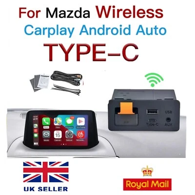 Mazda WIRELESS Android Auto Kit Apple Carplay CX5 CX3 CX9 MX5 Mazda 6 Mazda 3 UK - Image 1 of 4