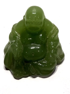Buda Genuino Birmania Jadeíta Suelto Jade Natural 2.5"x2"x2" Foto 1 de 4