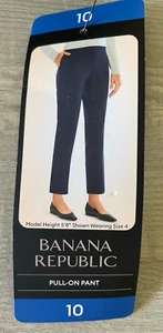 New With Tags Banana Republic Ladies' Pull-On Pant Isola Nights (Blue) Size 10 - Picture 1 of 8