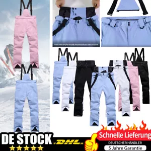 Wasserdicht Schneehose Ski Hose Winter Snowboardhose mit Träger Herren / Damen - Bild 1 von 28