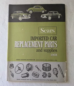 Imported Cars Replacement Parts and Supplies Vintage 1968 Sears, Roebuck - Picture 1 of 5