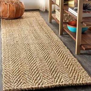 JONATHAN Y NFR101 Espina Hand Woven Herringbone Chunky Jute, Cottage Rug - Picture 1 of 5