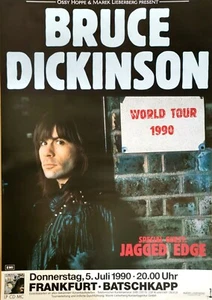 BRUCE DICKINSON 1990 FRANKFURT - orig. Concert Poster - Konzert Plakat - DIN A1 - Picture 1 of 1