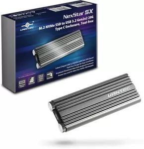 M.2 NVMe SSD to USB 3.2 Gen2x2 20G Type C Enclosure NST-220C3-SG - Picture 1 of 2
