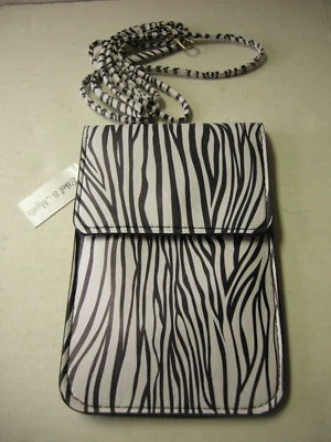 Ethel & Myrtle Cell Phone Bag/Wallet With Touch Screen, Zebra Print,7"x4.5"x1" - Image 1 of 2
