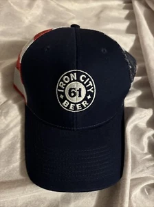 Iron City Beer Americana Stars And Stripes SnapBack Hat Cap Pittsburgh Brewing - Picture 1 of 3