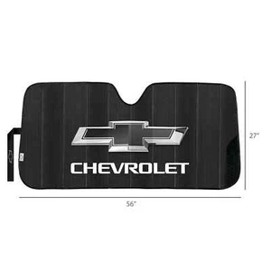 CHEVROLET 58 X 27.5” Universal Accordion Windshield Car, Truck, SUV Sunshade-NEW - Picture 1 of 7