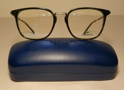 Nuevas monturas de gafas para mujer Lacoste L2853PC Havana a rayas verdes Foto 1 de 4
