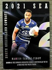2022 NRL TRADERS '2021 SEASON TO REMEMBER' TRAD/CARD-HAMISO TABUAI-FIDOW/COWBOYS