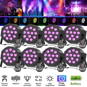 120W PAR Can Light DMX RGBW 4 in 1 LED Stage Light DJ Disco Bar Light &Battery - Picture 1 of 23