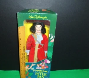 WALT DISNEY CAPTAIN HOOK PETER PAN SEARS EXLCUSIVE 12" CELEPHANE TORN NIB 1970'S - Picture 1 of 9
