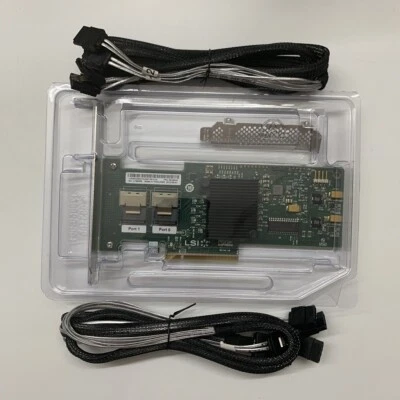 LSI M1015 9220-8I 6GB PCI-e  for 9211-8i P20 IT Mode ZFS FreeNAS +8087 to sata - Image 1 of 4