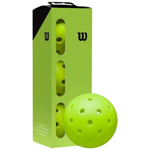 Wilson Max 40 Pickleball Bolas 3 Paquete Verde Neón Alta Visibilidad Exterior - Imagen 1 de 6