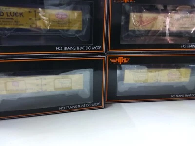 MTH R40-2 WOODSIDE REEFER X 4 MILW.JELKE MARG.COOK BEER.SULLIVANS - Image 1 of 2